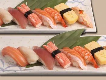 Cơm Sushi Tổng Hợp Phục Vụ Kèm Súp Miso (8 Loại) - アサヒ寿司（8種）味噌汁付き