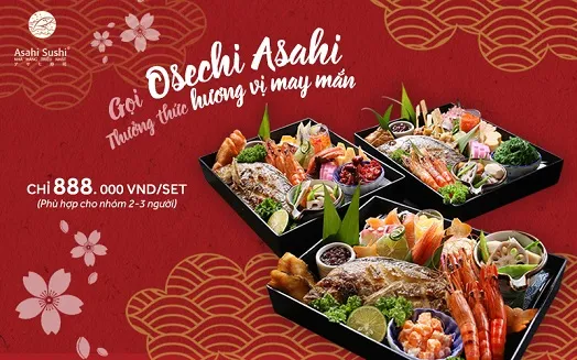Osechi Asahi – Hương vị may mắn từ Nhật Bản