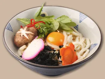 Mỳ Udon / Soba Nóng Với Trứng Sống - 月見うどん/そば 